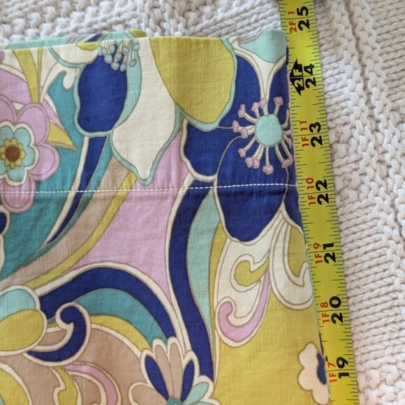 Maeve Collette Pants; retro 1970's spring colors print; Anthro's "magic fabric"! - Picture 9 of 12